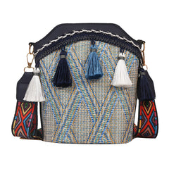 SYGA Sling Bag For Women's Pu Material With Bucket Type, Crossbody Ethnic Style Bag