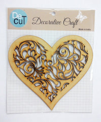 SYGA Heart Scrapbook Decorative Wood Craft Items