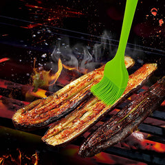 SYGA Silicone Brush Set Pastry Oil Basting Heat Resistant Non-Sticky Grilling for Baking Barbecue Brush (Pack of 2(Multi))