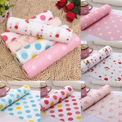 SYGA Large Peach Flower Environmental Protection Printing Drawer Wardrobe Moisture and Dust Mildew Pad Antibacterial Dust Waterproof Non - Slip Mats (30x500) cm