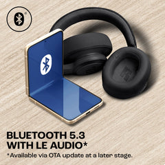 JBL Live 770NC True Adaptive Noise Cancellation Headphones Wireless Over Ear, Spatial Sound, 65Hrs Playtime, Speed Charge, Multipoint Connect & Personi-Fi 2.0, Customized EQ, Google Fast Pair, Black