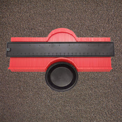 SYGA 25cm Long with Magnet Contour Irregular Profile Gauge Duplicator Tiling Laminate Tiles Edge Shaping Wood Measure Ruler for Professional Precise Measurement
