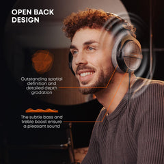 beyerdynamic DT 990 PRO Over Ear Wired Studio Headphones (Black)