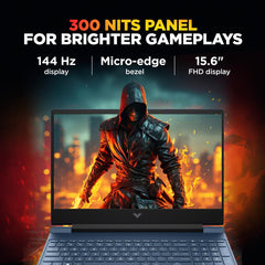 HP Victus, AMD Ryzen 7 7445HS, 6GB RTX 4050, 16GB DDR5(Upgradeable) 512GB SSD, 144Hz, IPS, 300nits, FHD, 15.6''/39.6cm, Win11, M365* Office24, Blue, 2.29kg, fb3118AX, Backlit, DTS Audio, Gaming Laptop