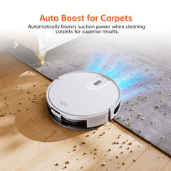 ILIFE V20 Robot Vacuum Cleaner with SoF Laser Navigation, 5000Pa Suction, 2-in-1 Vacuum & Mop, Customized Cleaning, Ideal for Pet Hair and All Floor Types, App, Alexa, Google Home & Remote Control