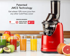 Kuvings B1700 Dark Red Professional Cold Press Whole Slow Juicer, Patented JMCS Technology for 10% More Juice, All-in-1 Fruit & Vegetable Juicer machine for home, 240W Strong Motor, PAN India Services