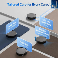 ECOVACS DEEBOT T80 Omni 2 in 1 Robot Vacuum Cleaner & Mop, 2025 New Launch, 18000 Pa, 6400 mAh Battery, OZMO Roller Real-Time Mop Washing, Self-Emptying, Hot Air Drying, AI ReMop 2.0, ZeroTangle 3.0