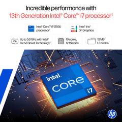 HP All-in-One, 13th Gen Intel Core i7-1355U (32GB DDR4, 1TB SSD) IPS, Three-Sided, Micro-Edge, Anti-Glare, FHD, 27''(68.6 cm), Win 11 Home, Office 24, 6.72kg, FHD Camera, 27-cr0068in