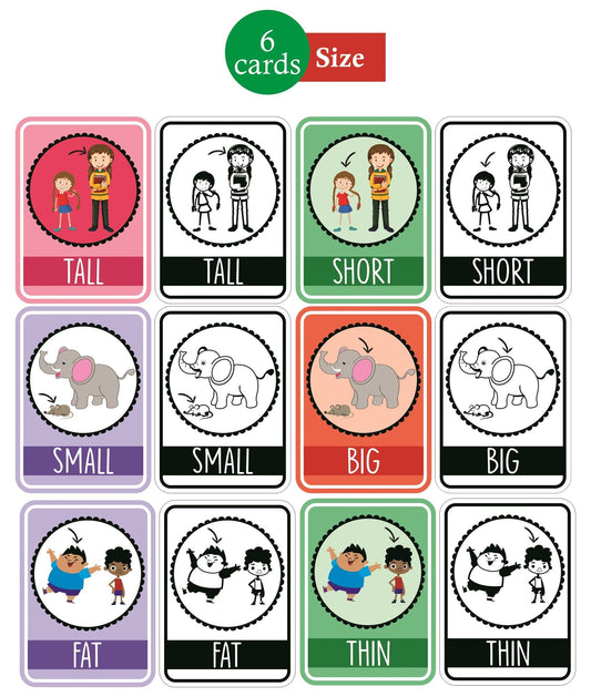syga English Essential Flash Cards 100 Cards for Kids Child to Learn English Cards- Multi Color