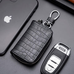 SYGA Car Key Bag Creative Style Car Zipper Fashion Protective Case for Men and Women(Key-Black)