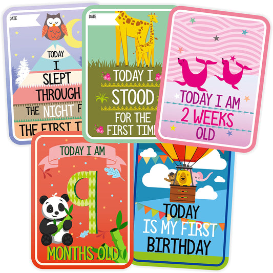 Syga Baby Milestone Cards (Pack of 27)