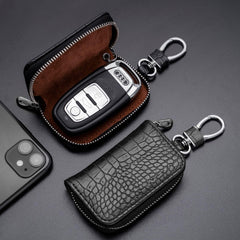 SYGA Car Key Bag Creative Style Car Zipper Fashion Protective Case for Men and Women(Key-Black)