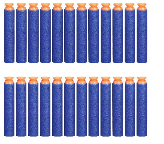 SYGA Blue Plastic Bullet Foam Suction Dart for Nerf N-Strike Elite Guns, 20-Pieces