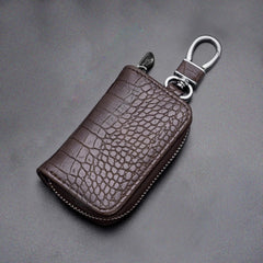 SYGA Car Key Bag Creative Style Car Zipper Fashion Protective Case for Men and Women(Key Brown)