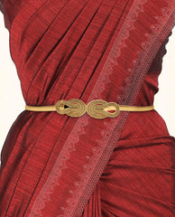 SYGA Women Metal Chain Angle Wings Buckle Stretchy Skinny Belt, Gold(Fits Waist Size 26-36)