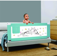 SYGA 2 Meter Animal Print Baby Safety Bed Rail_Green