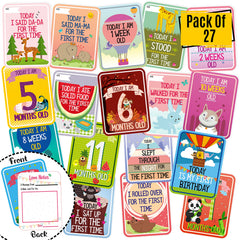 Syga Baby Milestone Cards (Pack of 27)
