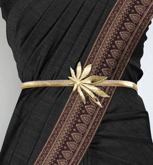 SYGA Women Metal Chain Angle Wings Buckle Stretchy Skinny Belt, Gold(Fits Waist Size 26-36)