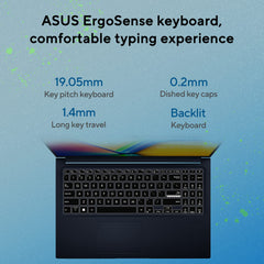 ASUS Vivobook 15, Smartchoice,Intel Core i5 13th Gen 13420H,16GB RAM, 512GB SSD, FHD 15.6",Windows 11, Office Home 2024, Quiet Blue, 1.70 kg, X1502VA-BQ836WS,Intel UHD iGPU, M365 Basic (1Year)* Laptop
