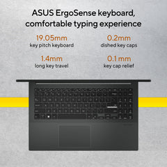ASUS Vivobook Go 15, 7000 Series, AMD Ryzen 3 7320U, 8 GB RAM, 512GB SSD, FHD, Anti-Glare, 15.6", 39.6 cm, Windows 11 Home, M365 Basic(1yr)* Office24, Mixed Black, 1.63 kg, E1504FA-BQ2322WS, Laptop