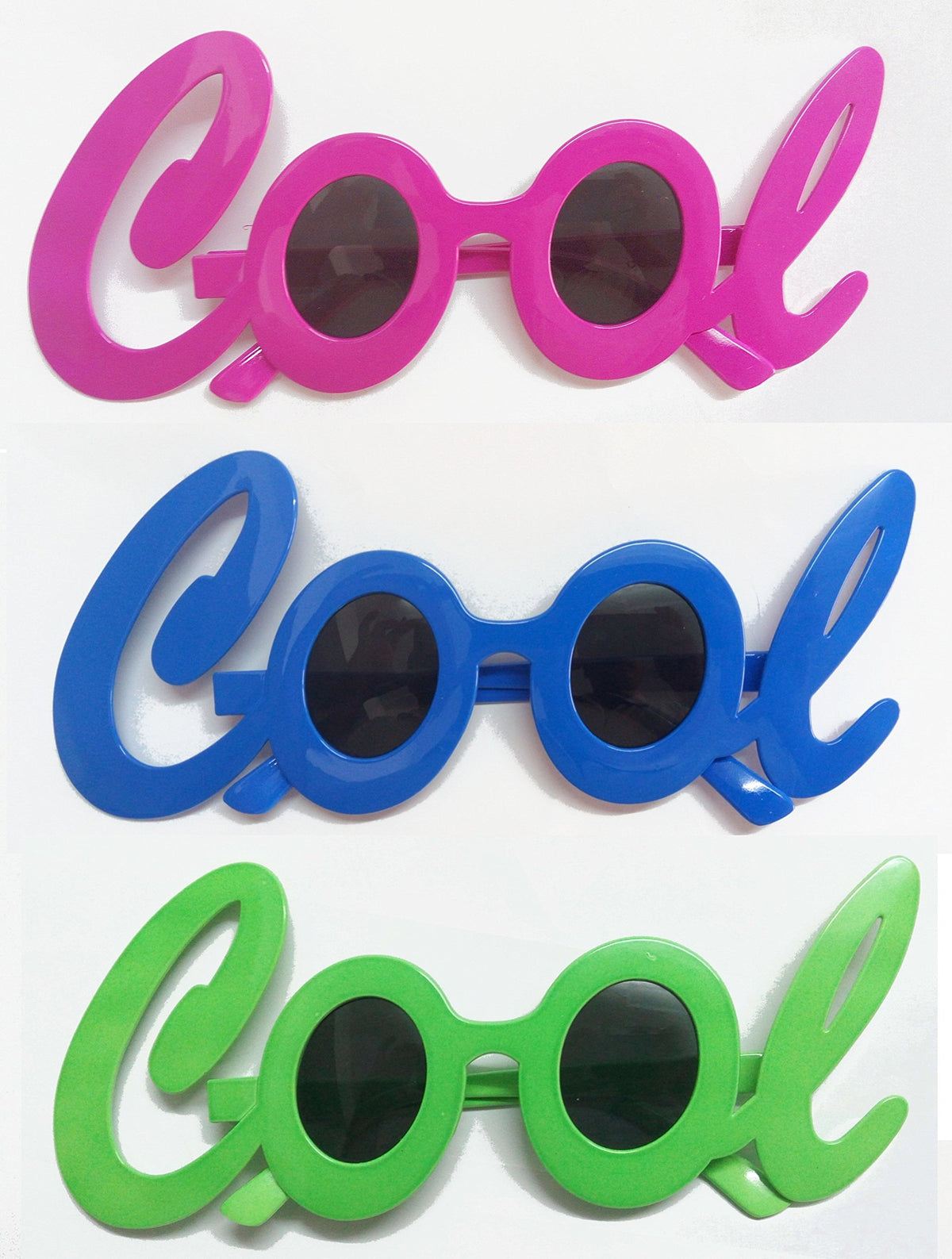 SYGA Pack of 3 Cool Shape Party Glasses