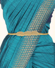 SYGA Women Metal Chain Angle Wings Buckle Stretchy Skinny Belt, Gold(Fits Waist Size 26-36)