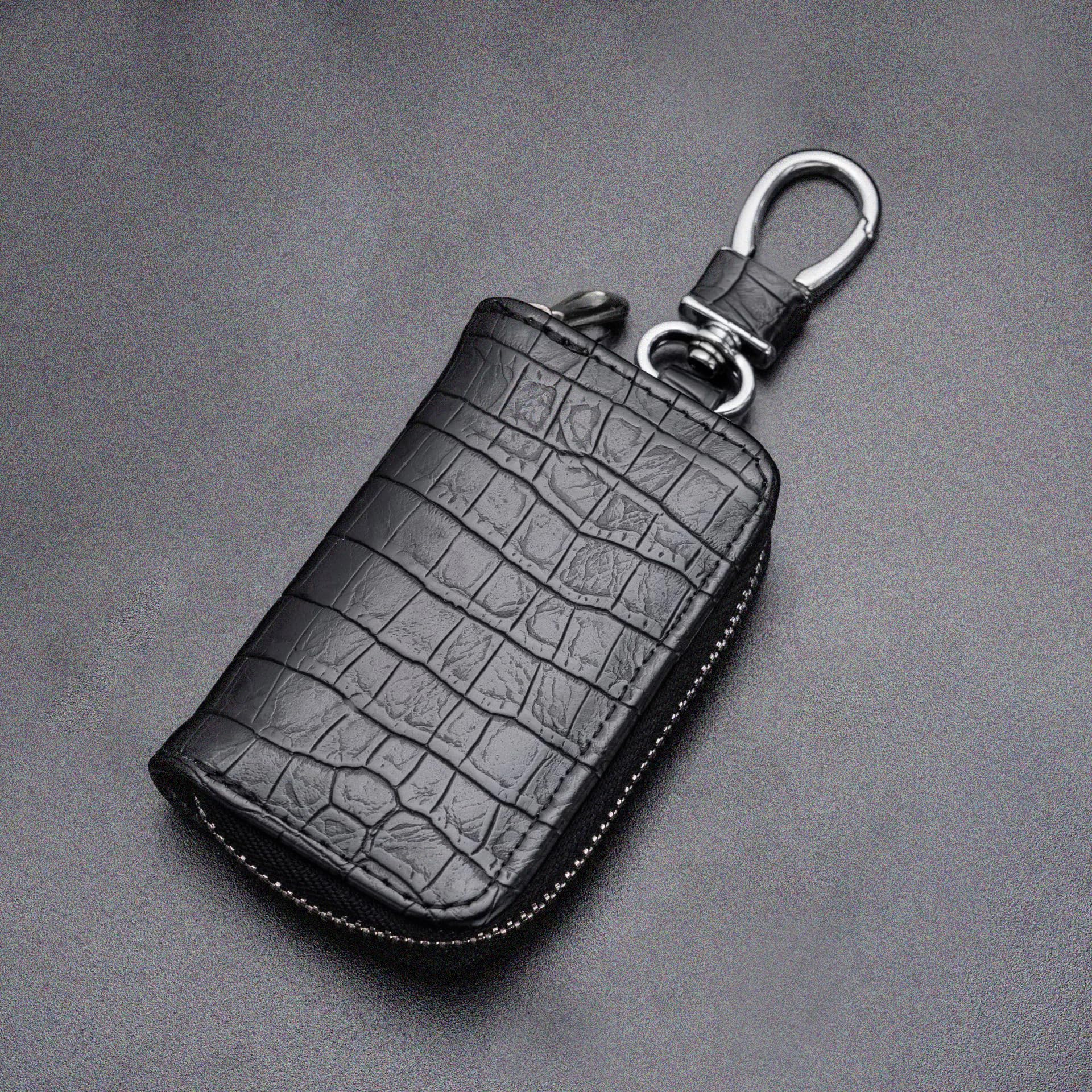 SYGA Car Key Bag Creative Style Car Zipper Fashion Protective Case for Men and Women(Key-Black)
