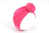 SYGA 1 Piece Cotton Hat BunTurban Infant Photography Props_DarkPink