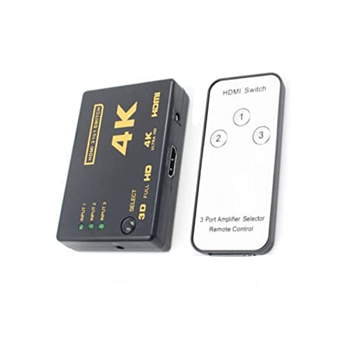 SYAG HDMI Switcher 4K Converter 3 Cut One HDMI Video Switcher Three In One Out Infrared Receiver HD 2K
