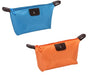 SYGA 2 Pcs Women Cosmetic Makeup Mini Nylon Bag Pouch Organizer Storage Bag Pouch Holder (Blue & Orange)