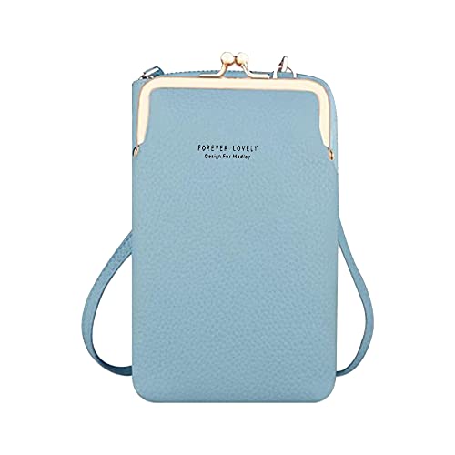 PULLIMORE Small Crossbody Phone Bags with Touch Screen Window PU Leather  Cellphone Purse Wallet Handbags (Gray) - Walmart.com