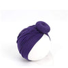 SYGA Unisex Cotton Turban Hat (Pack Of 1) (TurbonHeadWrap_Violet_Violet_S)