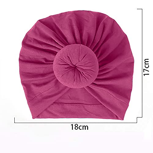 SYGA Unisex Cotton Turban Hat (Pack Of 1) (TurbonHeadWrap_Magenta_Magenta_S)