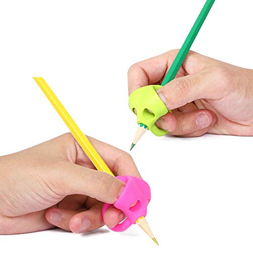 SYGA 3 Pcs Pencil Grips for Kids Handwriting, Children Pencil Holder Pen Writing Aid Grip Posture Correction Tool