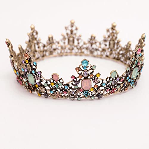 SYGA Bridal Princess Girl Tiara and Rhinestone Crown Headband Hair Accessories for Women Wedding Ceremony Party (Multicolor)