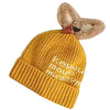 SYGA Baby's Wool Cap (Cap-MickeyMouse-Yellow_Yellow_6 Months-24 Months)