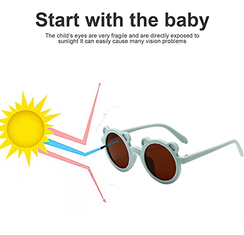 SYGA Kids Goggles, Modern Stylish Eyewears for Boy's and Girls, Monkey Style - Lightblue - Pack of 1