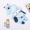 SYGA 5 Pairs Baby Girl Boys Non Slip Trainer Socks Toddlers Infant Socks Warm and Socks Cotton Stretch Crew Anti-Slip Baby Socks- Blue Puppy, 0-1 Years