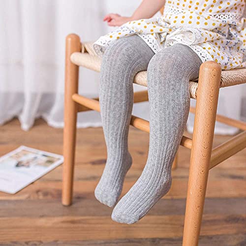 Buy SYGA Baby Tights For Girls Soft Cotton Infant Leggings Toddler Solid  Knit Socks Newborn Warm Crochet Pants Stockings - Black 0-6 Months at