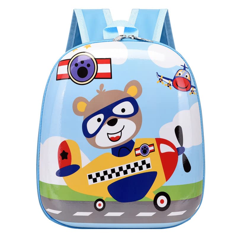 SYGA Children's School Bag Backpack Kids Cartoon Animal Multi-Purpose Bag for Toddlers Kids Preschool Backpacks (Airplane)
