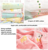 SYGA 110 cm Baby Swaddle Blankets 6 Layer Muslin Swaddle Wrap 100% Cotton Stroller Cover Receiving Blankets_CrownYellow