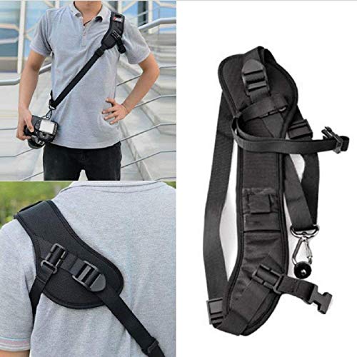 Syga Focus F-1 Anti-Slip Quick Rapid Shoulder Sling Belt Neck Strap for Camera SLR DSLR Black