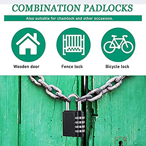 4 Digit Combination] Padlock Travel Luggage Suitcase Bag Lock School Gym  Locker