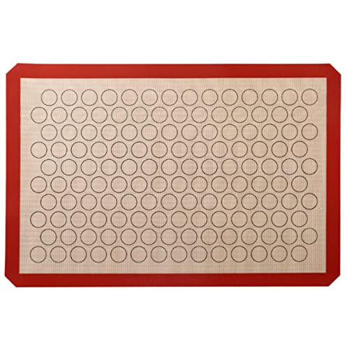 SYGA 1 Pieces Reusable Silicone Non-Stick Cookies Baking Mats for Moulds and Rolls, for Making Bread, Cakes, Macaroni, Buns and Loaves(Beige)