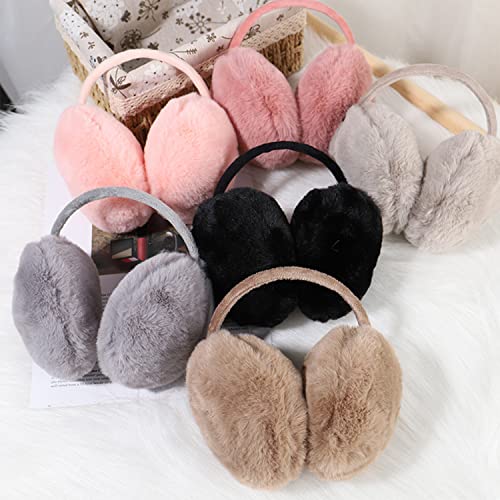 SYGA Winter Earmuffs Fashion Faux Fur Ear Warmer Soft Warm Windproof Earmuffs for Kids, Women and Men for Outdoor Activities, School College Office Morning Walk- Light Gray