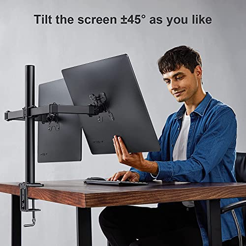SYGA Double Monitor Stand Dual Arm Desk Mount Fully Height